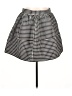 Express Houndstooth Black Casual Skirt Size 12 - photo 1