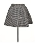 Express Houndstooth Black Casual Skirt Size 12 - photo 2