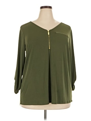 Roz & Ali 3/4 Sleeve Blouse (view 1)