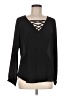 Veronica M. 100% Polyester Black Long Sleeve Blouse Size M - photo 1