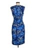 Cache Paisley Blue Cocktail Dress Size 6 - photo 2