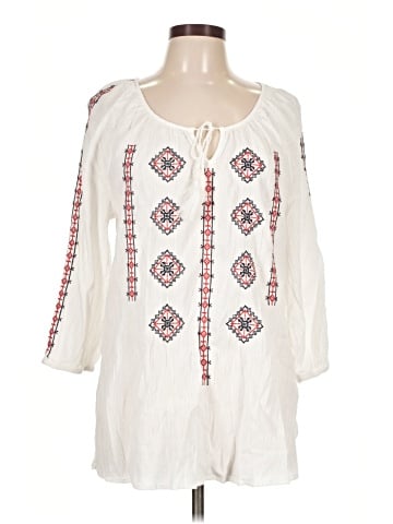 Style&Co 3/4 Sleeve Blouse (view 1)