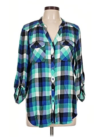 Khakis & Co 3/4 Sleeve Button-Down Shirt (view 1)