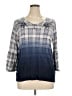 Westport Blue 3/4 Sleeve Blouse Size 1X - photo 1