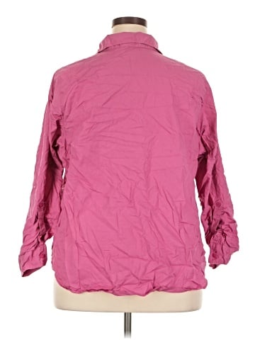 Cj Banks 3/4 Sleeve Button-Down Shirt (view 2)