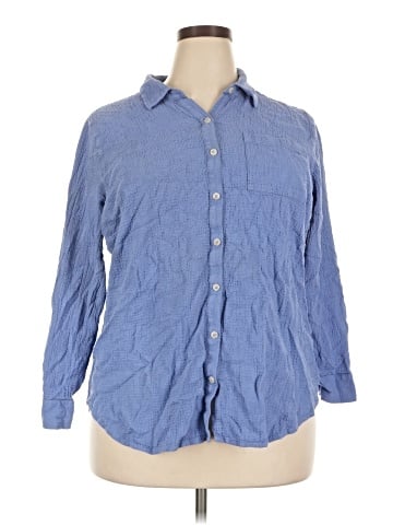 Cj Banks 3/4 Sleeve Button-Down Shirt (view 1)