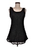Flax 100% Linen Black Tank Top Size 6 (S) - photo 1