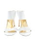 Stuart Weitzman White Sandals Size 8 1/2 - photo 2