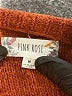 Pink Rose 100% Polyester Brown Cardigan Size M - photo 7