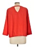 Halogen Orange 3/4 Sleeve Top Size L - photo 2