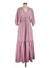 Taylor 100% Polyester Checkered-gingham Pink Casual Dress Size 8 - photo 1