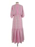 Taylor 100% Polyester Checkered-gingham Pink Casual Dress Size 8 - photo 2