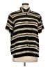 Jones New York 100% Polyester Stripes Black Short Sleeve Blouse Size 14 - photo 1