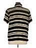Jones New York 100% Polyester Stripes Black Short Sleeve Blouse Size 14 - photo 2