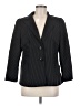 Escada 100% Baumwolle Stripes Black Gray Blazer Size EU 40 / US 10 - photo 1