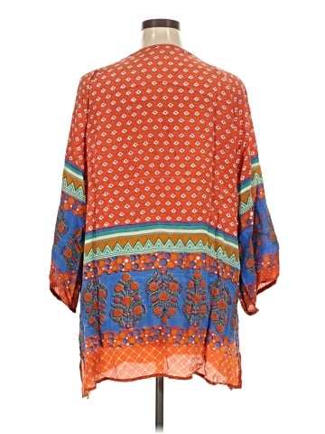 Tolani 3/4 Sleeve Silk Top (view 2)