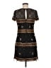 Aidan Mattox 100% Polyester Tweed Black Brown Cocktail Dress Size 8 - photo 2