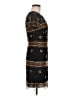 Aidan Mattox 100% Polyester Tweed Black Brown Cocktail Dress Size 8 - photo 4