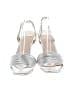 H By Halston Metallic Silver Sandals Size 9 - photo 2