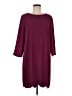 CeCe 100% Polyester Solid Burgundy Casual Dress Size M (estimated) - photo 1