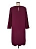 CeCe 100% Polyester Solid Burgundy Casual Dress Size M (estimated) - photo 2