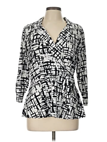 Perseption Concept 3/4 Sleeve Blouse (view 1)
