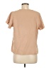 Evaless 100% Polyester Tan Short Sleeve Blouse Size M - photo 2
