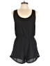 Ambiance Apparel 100% Polyester Solid Black Romper Size L - photo 1