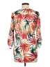 NY Collection 100% Polyester Tropical Orange 3/4 Sleeve Blouse Size M - photo 2