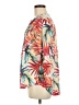 NY Collection 100% Polyester Tropical Orange 3/4 Sleeve Blouse Size M - photo 5