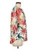 NY Collection 100% Polyester Tropical Orange 3/4 Sleeve Blouse Size M - photo 4