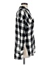 Splendid 100% Rayon Checkered-gingham Silver Long Sleeve Button-Down Shirt Size M - photo 4