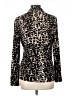 DKNY Animal Print Ivory Long Sleeve Blouse Size L - photo 2