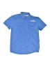 Realtree 100% Polyester Solid Blue Short Sleeve Button-Down Shirt Size M (kids) - photo 1