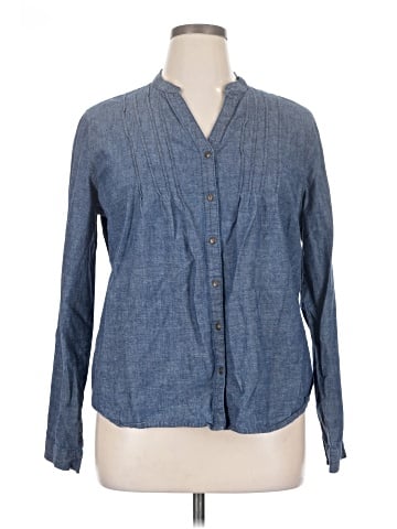 Faded Glory Long Sleeve Button-Down Shirt (view 1)