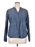 Faded Glory 100% Cotton Blue Long Sleeve Button-Down Shirt Size XL - photo 1