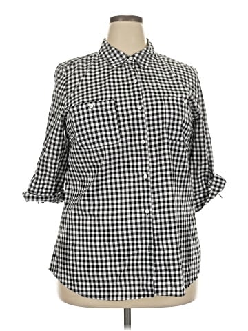 Croft & Barrow 3/4 Sleeve Button-Down Shirt (view 1)