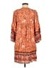 TEMOFON Paisley Orange Casual Dress Size M - photo 2