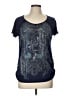 Faded Glory 100% Polyester Blue Short Sleeve Top Size 12 - 14 - photo 1