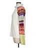 Free People Color Block Argyle Stripes Graphic Multi Color White Turtleneck Sweater Size L - photo 5