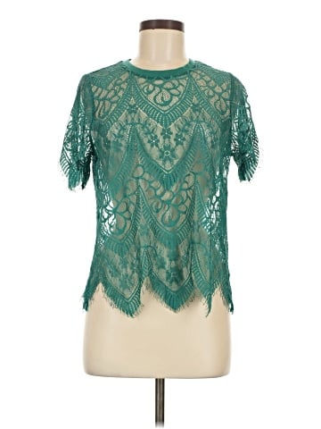 Ultra Pink Short Sleeve Blouse (view 1)