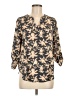 Maurices 100% Polyester Tan 3/4 Sleeve Blouse Size M - photo 1