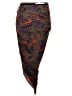 Veronica Beard Paisley Gray Silk Skirt Size S (estimated) - photo 2