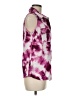 Lularoe Tie-dye Purple Sleeveless Button-Down Shirt Size M - photo 4