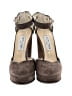 Jimmy Choo Gray Brown Heels Size EU 39 1/2 - photo 2