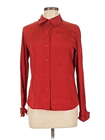 Alfani Long Sleeve Silk Top (view 1)