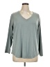 Athleta Gray 3/4 Sleeve Top Size 1X - photo 1