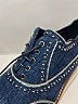 Miu Miu Blue Wedge Platform Oxfords Size EU 40 1/2 - photo 5