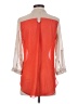 A. Byer 100% Polyester Color Block Orange 3/4 Sleeve Blouse Size S - photo 2