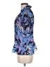 Bethany 100% Polyester Blue Short Sleeve Blouse Size 8 - photo 5